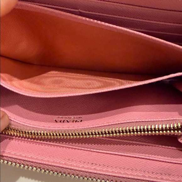 Prada Long Wallet Round Zipper Women'S Zip Around Leather - Picture 10 of 16